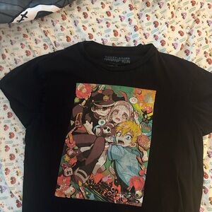 Black Graphic Toilet Bound Hanako-Kun T-Shirt.